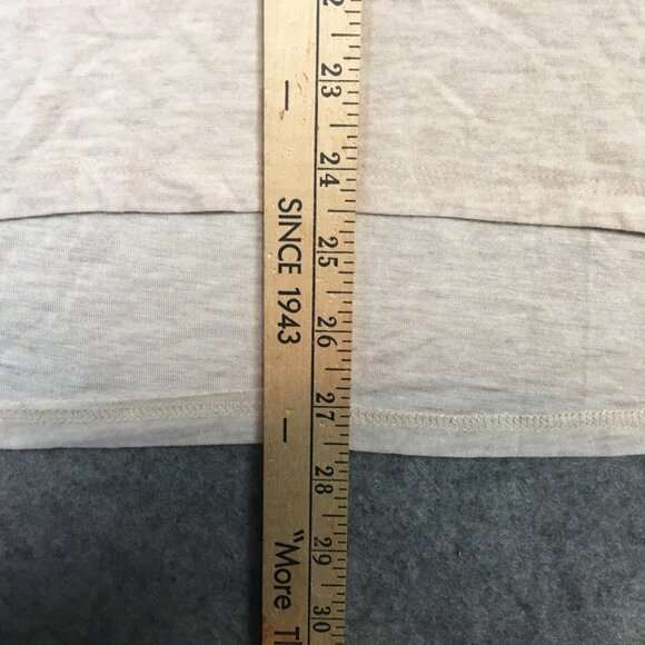 Belldini Top 2X Career Casual Knit Swing Hem 3/4 Sleeve Grommet Caged Back Tan - Picture 7 of 13